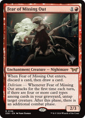 Fear of Missing Out [Duskmourn: House of Horror Promos] MTG Single Magic: The Gathering    | Red Claw Gaming