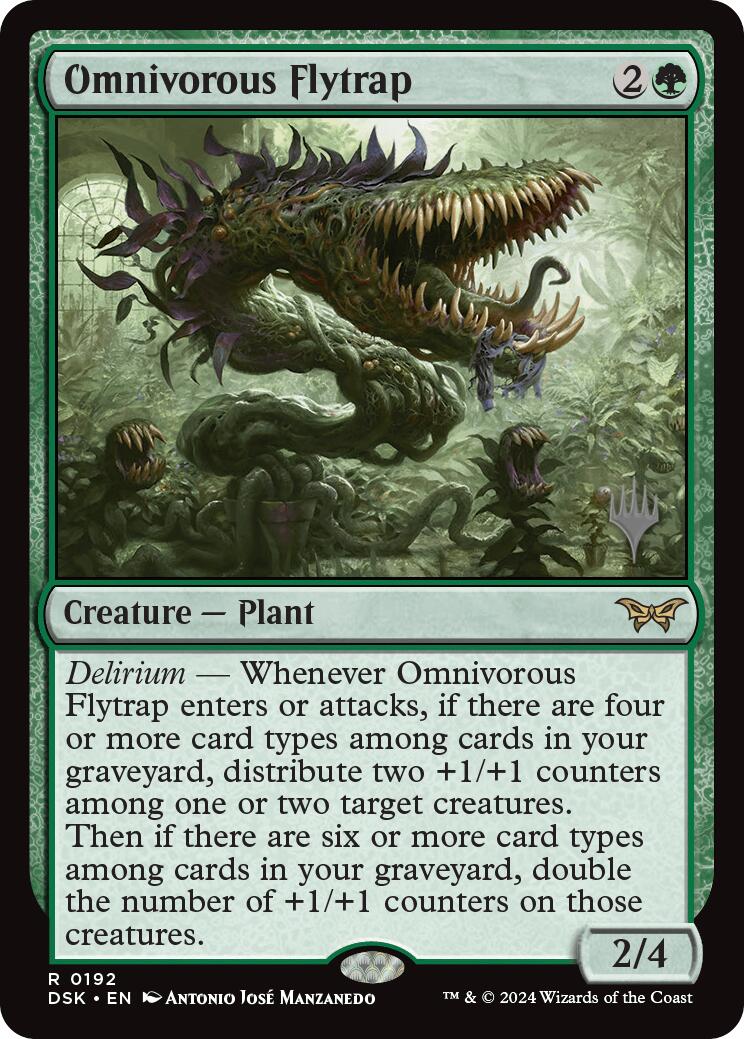 Omnivorous Flytrap [Duskmourn: House of Horror Promos] MTG Single Magic: The Gathering | Red Claw Gaming