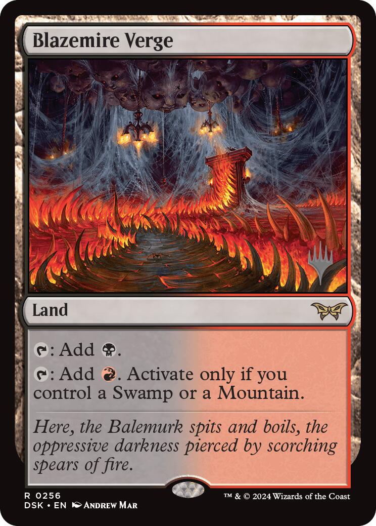 Blazemire Verge [Duskmourn: House of Horror Promos] MTG Single Magic: The Gathering    | Red Claw Gaming