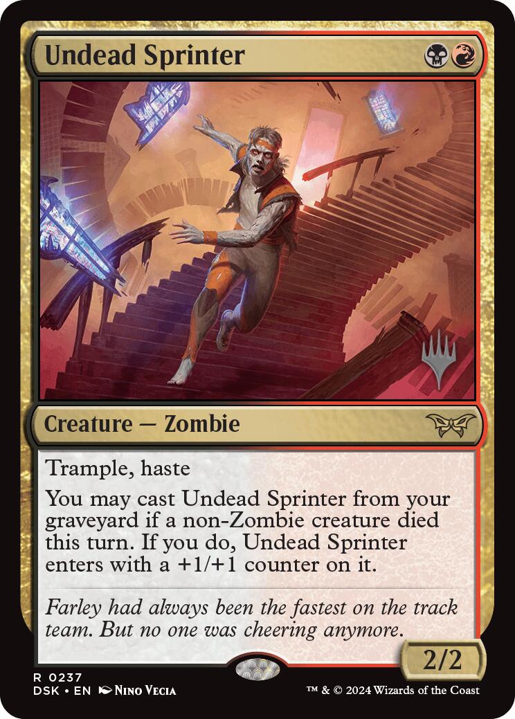 Undead Sprinter [Duskmourn: House of Horror Promos] MTG Single Magic: The Gathering    | Red Claw Gaming