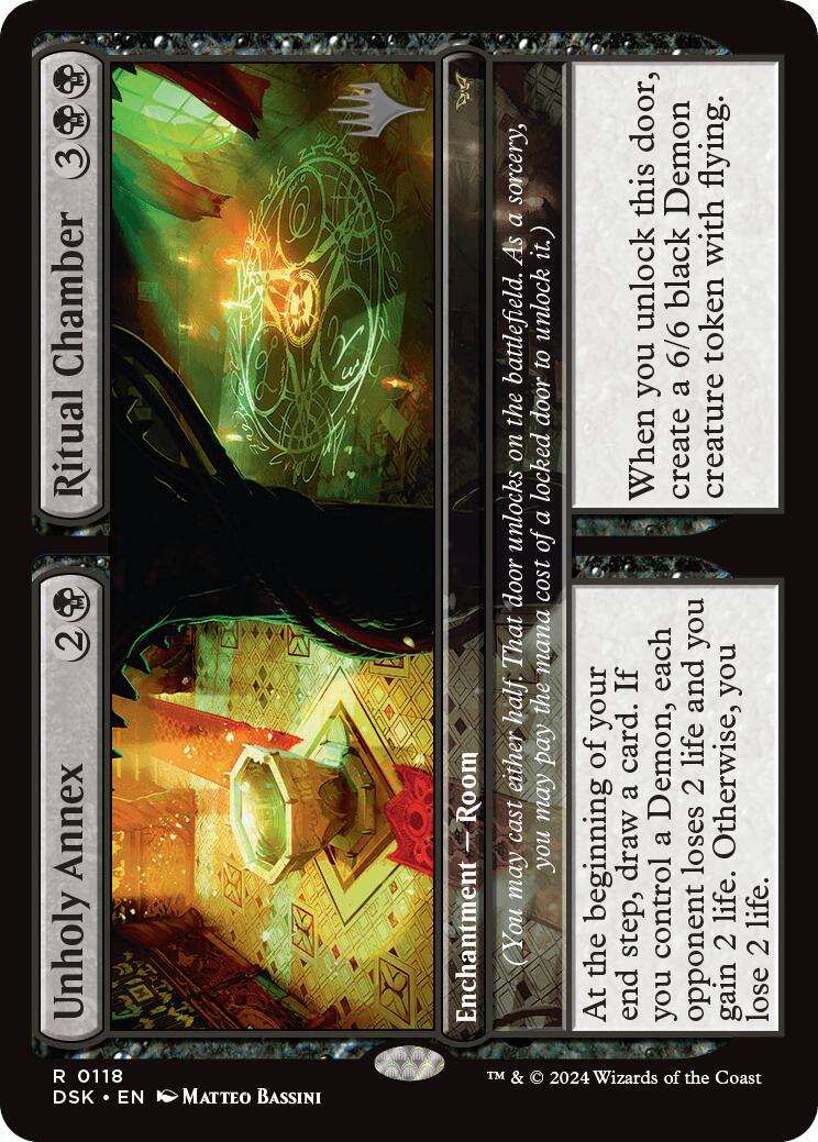 Unholy Annex // Ritual Chamber [Duskmourn: House of Horror Promos] MTG Single Magic: The Gathering    | Red Claw Gaming