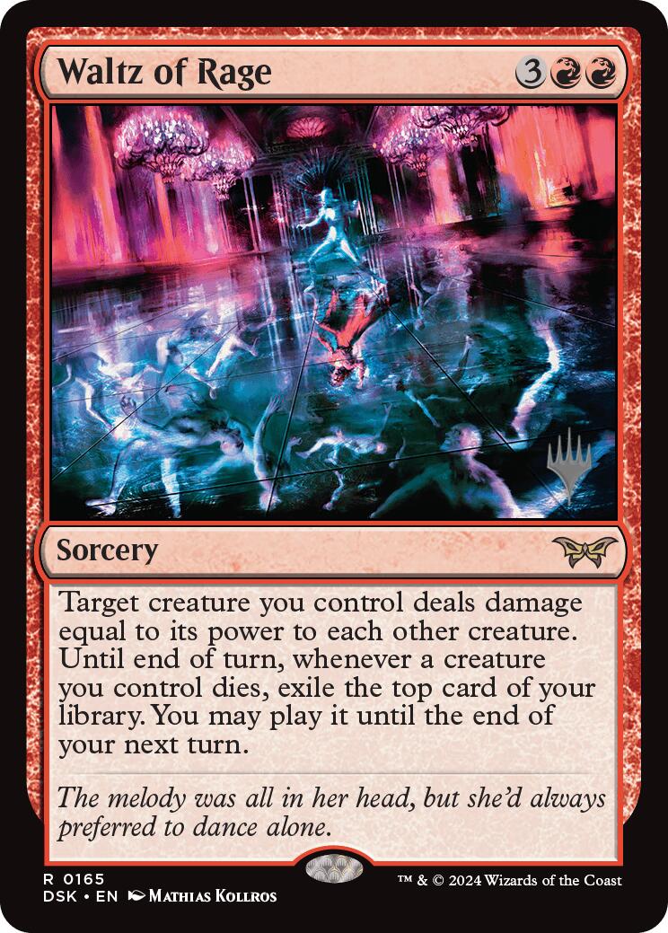 Waltz of Rage [Duskmourn: House of Horror Promos] MTG Single Magic: The Gathering    | Red Claw Gaming