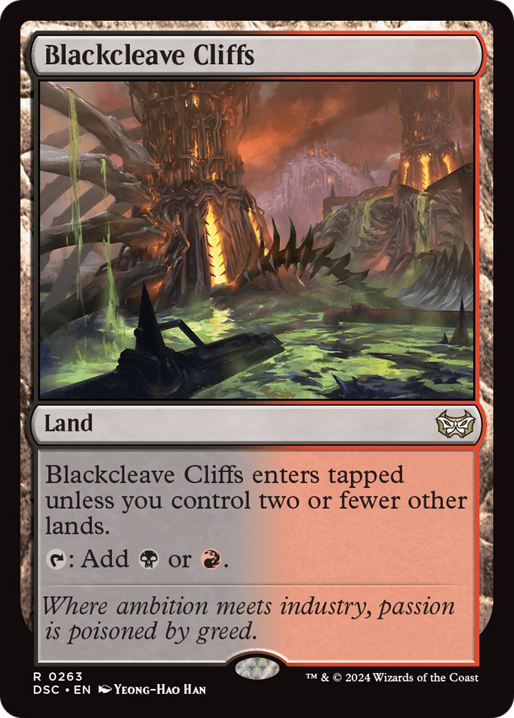 Blackcleave Cliffs [Duskmourn: House of Horror Commander] MTG Single Magic: The Gathering    | Red Claw Gaming