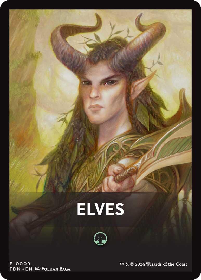 Elves Theme Card [Foundations Tokens] | Red Claw Gaming