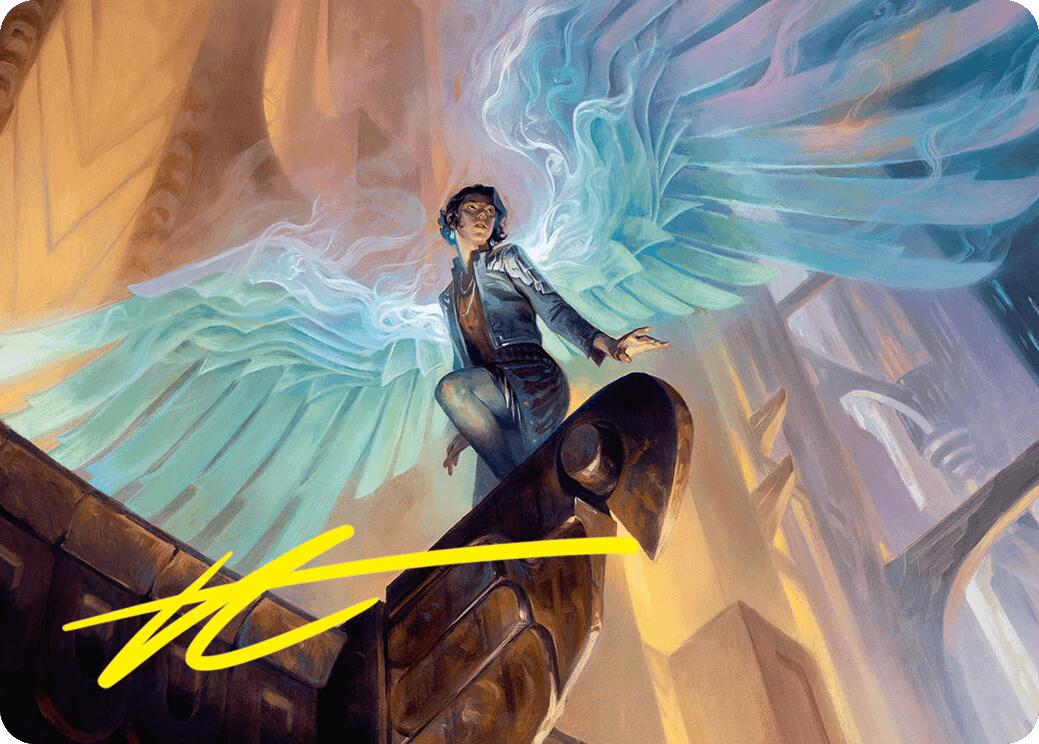 Giada, Font of Hope Art Card (20/54) (Gold-Stamped Signature) [Foundations Art Series] MTG Single Magic: The Gathering    | Red Claw Gaming