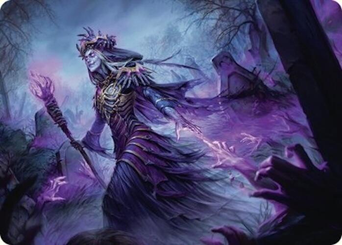 Zul Ashur, Lich Lord Art Card (10/54) [Foundations Art Series] MTG Single Magic: The Gathering    | Red Claw Gaming