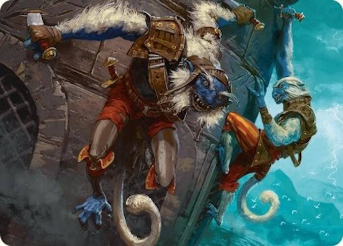 Goblin Boarders Art Card (11/54) [Foundations Art Series] MTG Single Magic: The Gathering    | Red Claw Gaming