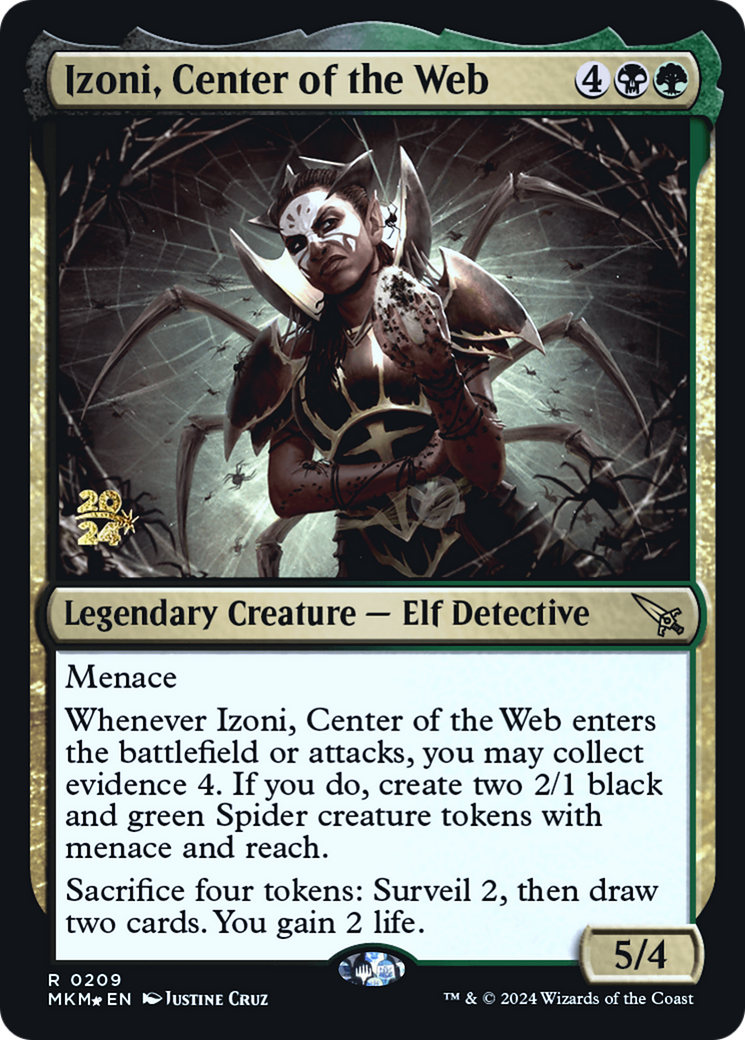 Izoni, Center of the Web [Murders at Karlov Manor Prerelease Promos] MTG Single Magic: The Gathering    | Red Claw Gaming