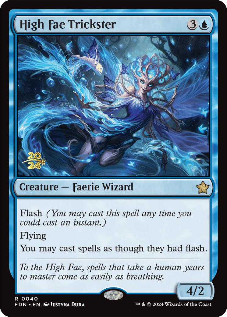 High Fae Trickster [Foundations Prerelease Promos] MTG Single Magic: The Gathering | Red Claw Gaming