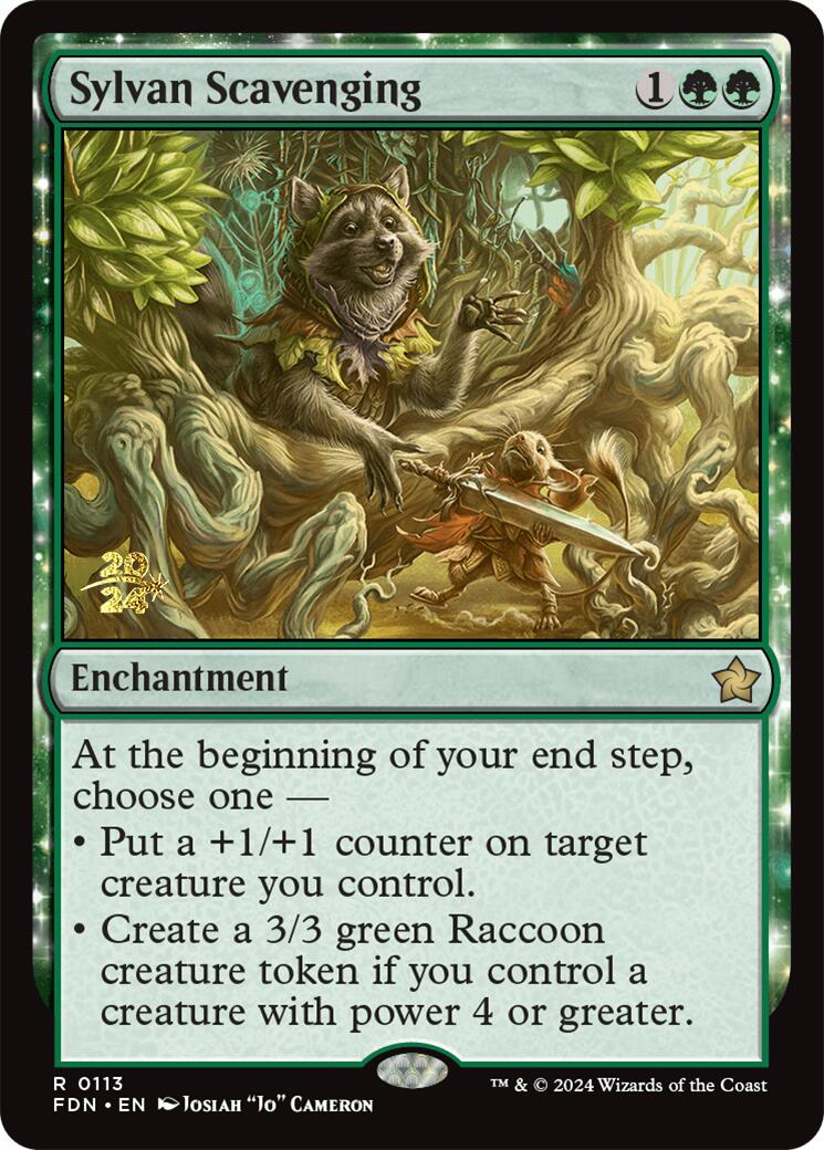 Sylvan Scavenging [Foundations Prerelease Promos] MTG Single Magic: The Gathering    | Red Claw Gaming