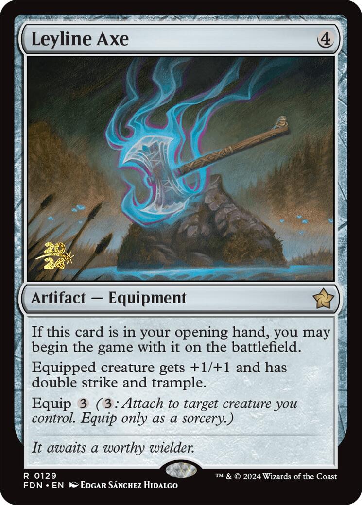 Leyline Axe [Foundations Prerelease Promos] MTG Single Magic: The Gathering    | Red Claw Gaming