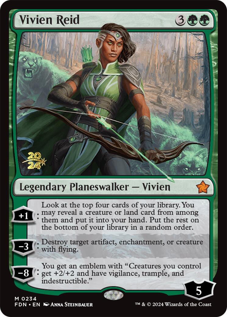 Vivien Reid [Foundations Prerelease Promos] MTG Single Magic: The Gathering    | Red Claw Gaming