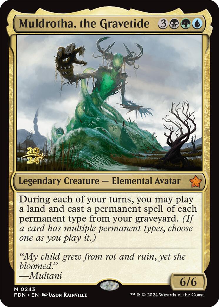 Muldrotha, the Gravetide [Foundations Prerelease Promos] MTG Single Magic: The Gathering    | Red Claw Gaming