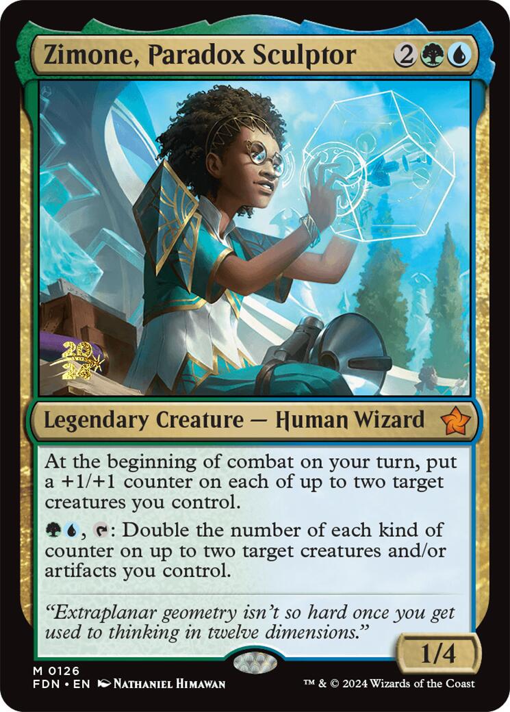 Zimone, Paradox Sculptor [Foundations Prerelease Promos] MTG Single Magic: The Gathering    | Red Claw Gaming