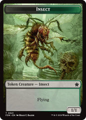 Goblin // Insect Doubled-Sided Token [Foundations Tokens] | Red Claw Gaming