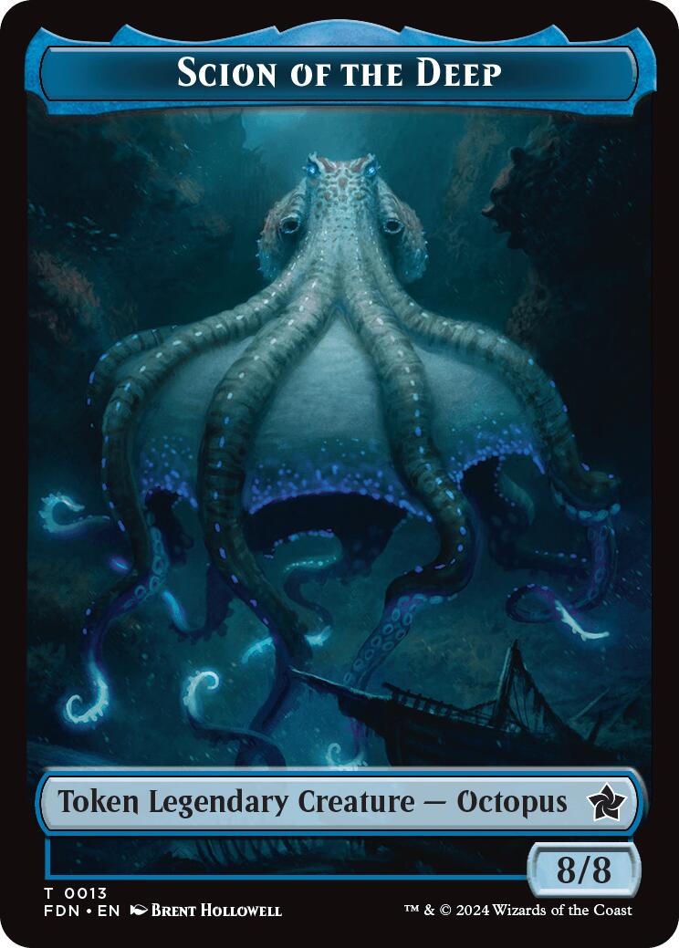 Scion of the Deep // Koma's Coil Doubled-Sided Token [Foundations Tokens] | Red Claw Gaming