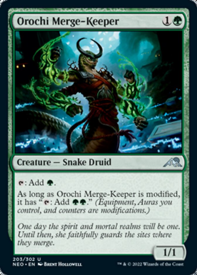 Orochi Merge-Keeper [Kamigawa: Neon Dynasty] MTG Single Magic: The Gathering    | Red Claw Gaming