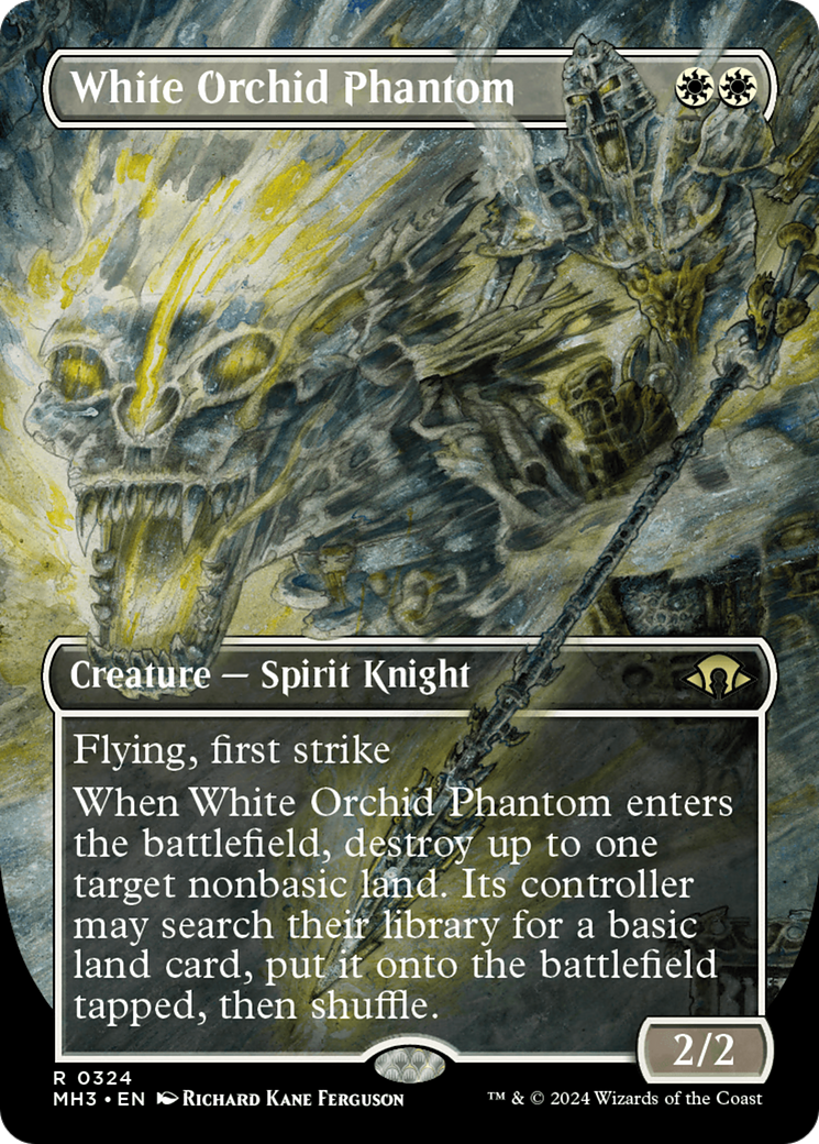 White Orchid Phantom (Borderless) [Modern Horizons 3] MTG Single Magic: The Gathering    | Red Claw Gaming