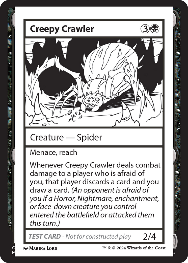 Creepy Crawler [Mystery Booster 2 Playtest Cards] MTG Single Magic: The Gathering    | Red Claw Gaming