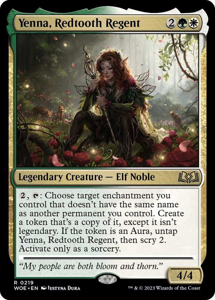 Yenna, Redtooth Regent [Wilds of Eldraine] MTG Single Magic: The Gathering    | Red Claw Gaming