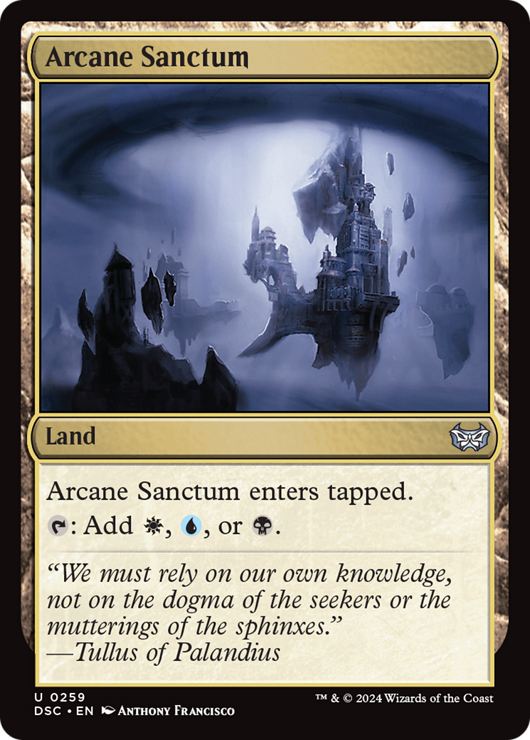 Arcane Sanctum [Duskmourn: House of Horror Commander] MTG Single Magic: The Gathering    | Red Claw Gaming