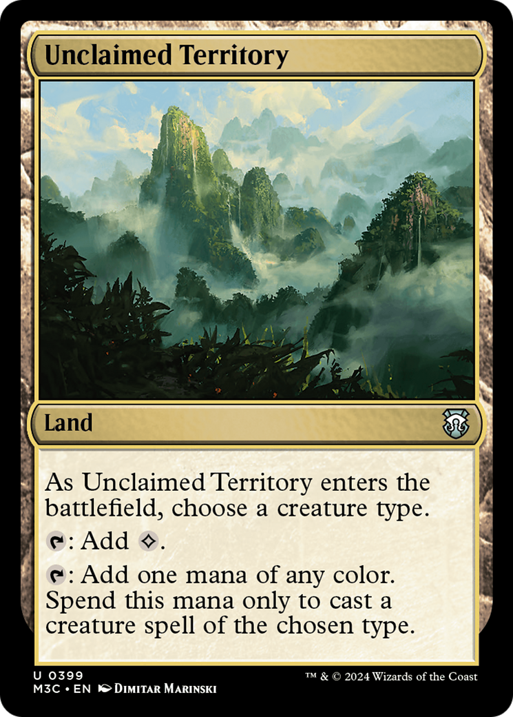 Unclaimed Territory (Ripple Foil) [Modern Horizons 3 Commander] MTG Single Magic: The Gathering    | Red Claw Gaming