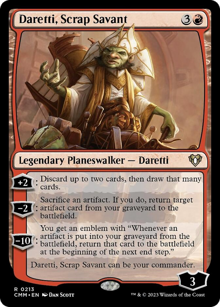 Daretti, Scrap Savant [Commander Masters] MTG Single Magic: The Gathering    | Red Claw Gaming