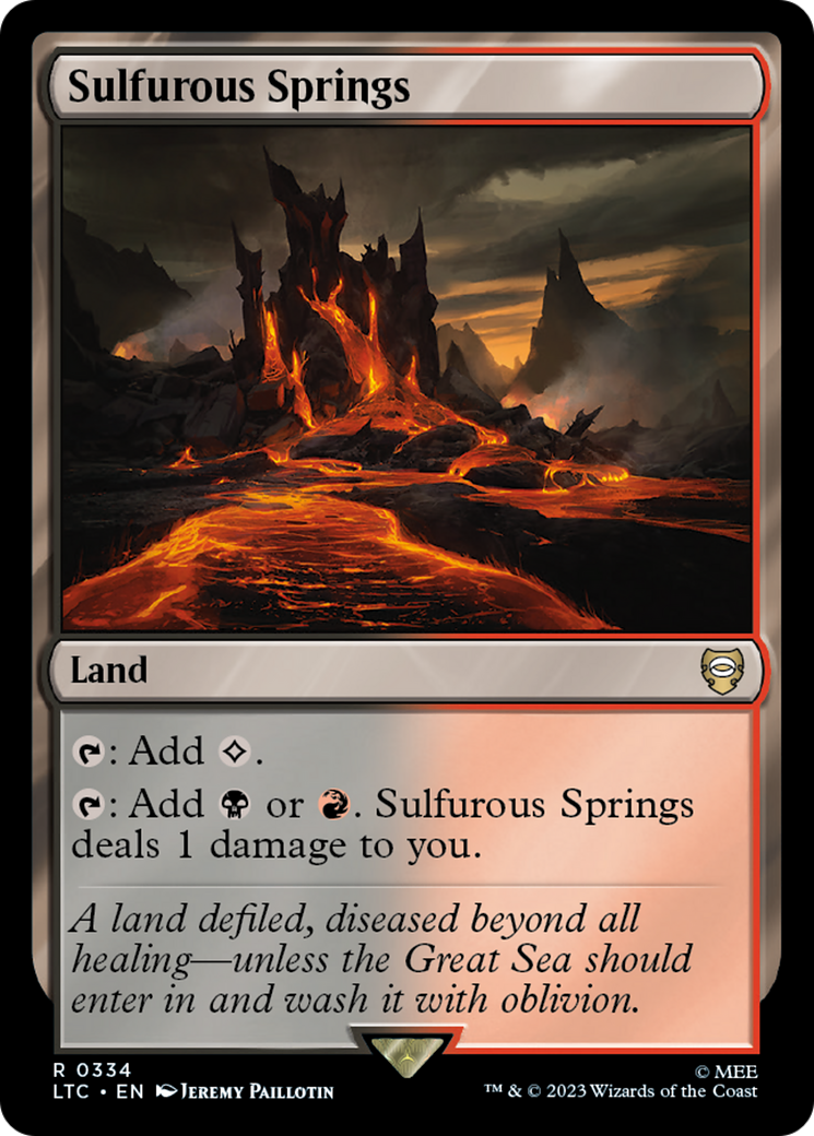 Sulfurous Springs [The Lord of the Rings: Tales of Middle-Earth Commander] MTG Single Magic: The Gathering | Red Claw Gaming