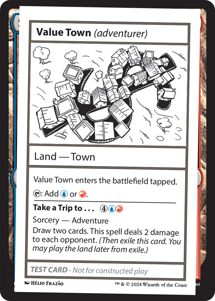 Value Town (adventurer) [Mystery Booster 2 Playtest Cards] MTG Single Magic: The Gathering    | Red Claw Gaming