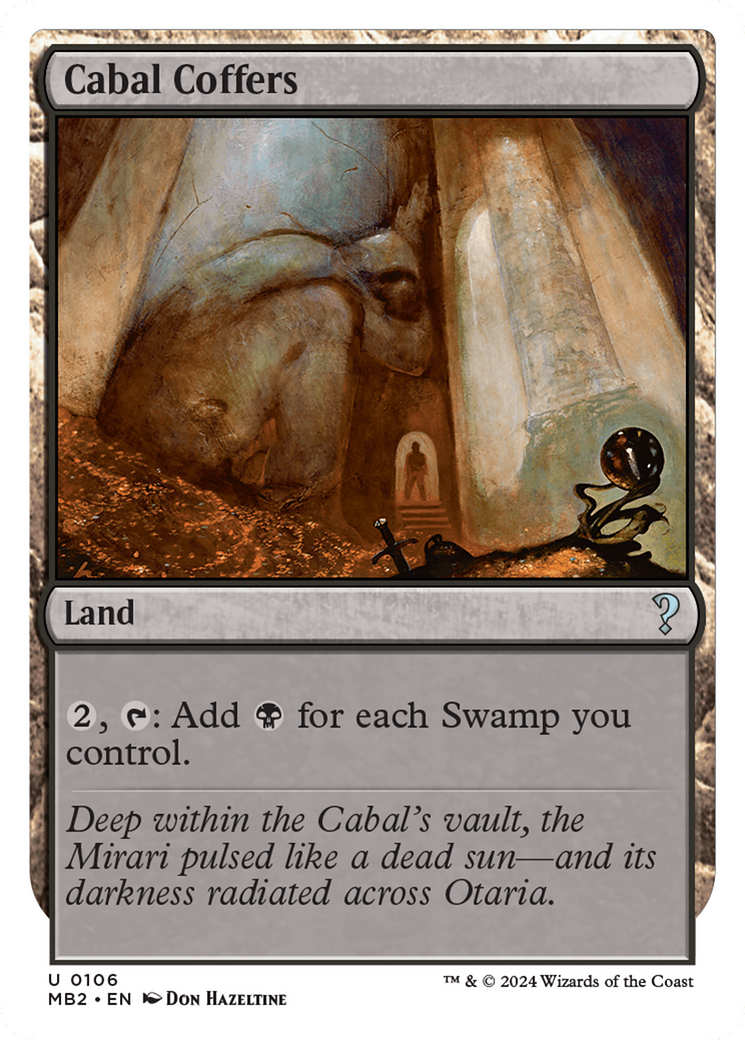 Cabal Coffers (White Border) [Mystery Booster 2] MTG Single Magic: The Gathering    | Red Claw Gaming