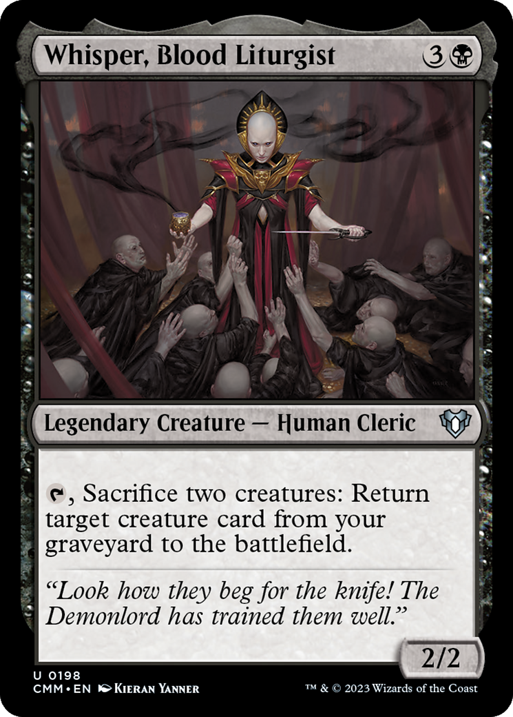 Whisper, Blood Liturgist [Commander Masters] MTG Single Magic: The Gathering    | Red Claw Gaming