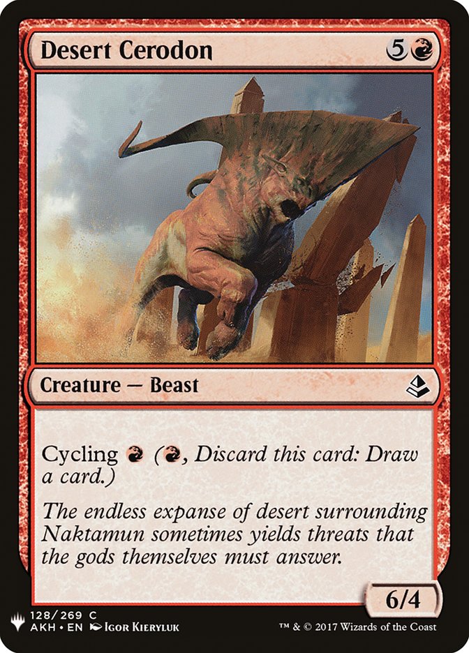 Desert Cerodon [Mystery Booster] MTG Single Magic: The Gathering | Red Claw Gaming