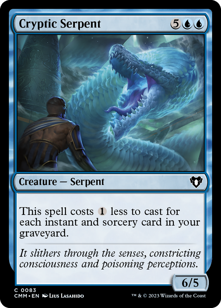Cryptic Serpent [Commander Masters] MTG Single Magic: The Gathering    | Red Claw Gaming