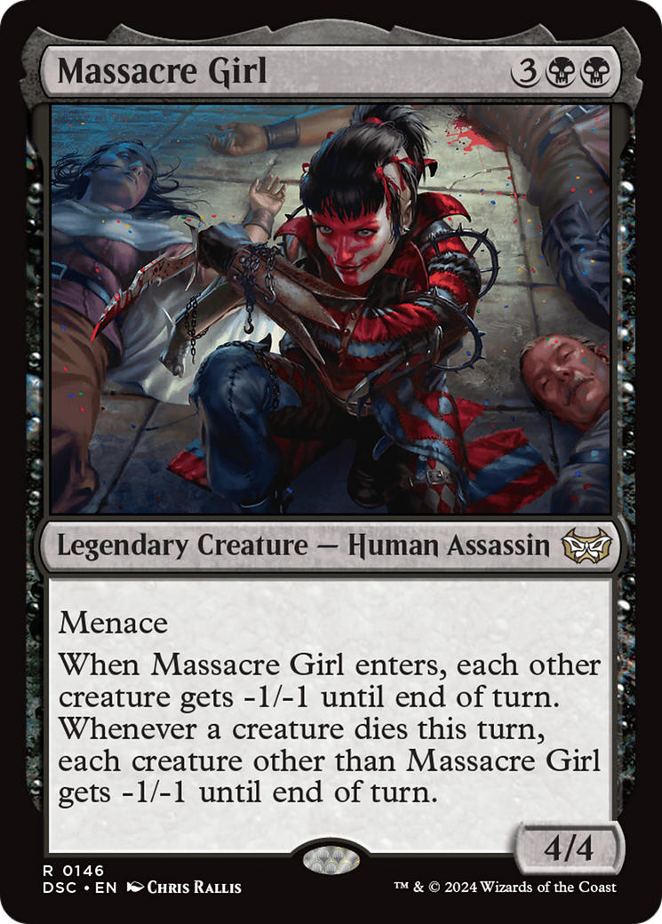 Massacre Girl [Duskmourn: House of Horror Commander] MTG Single Magic: The Gathering    | Red Claw Gaming