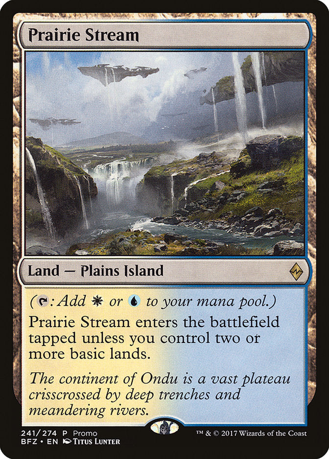 Prairie Stream (Promo) [Standard Showdown Promos] MTG Single Magic: The Gathering    | Red Claw Gaming