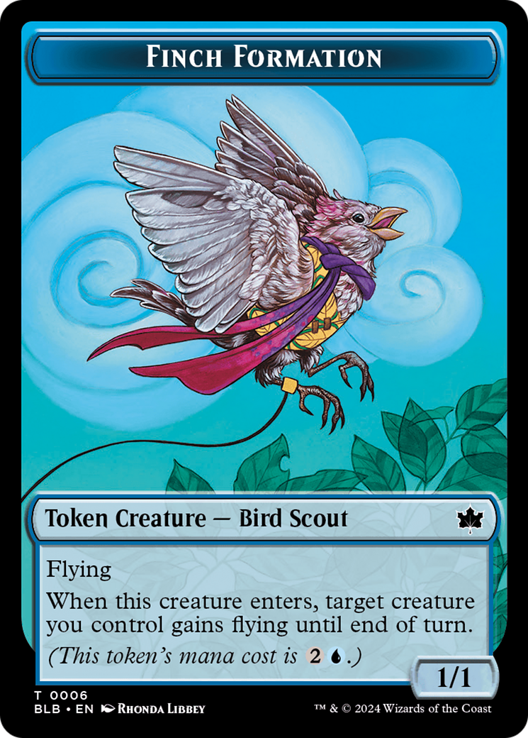 Finch Formation Token [Bloomburrow Tokens] MTG Single Magic: The Gathering    | Red Claw Gaming