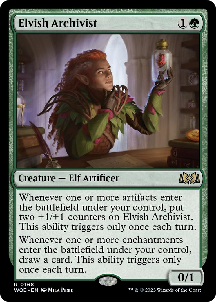 Elvish Archivist [Wilds of Eldraine] MTG Single Magic: The Gathering    | Red Claw Gaming