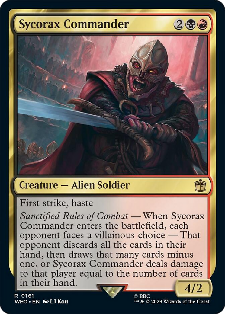 Sycorax Commander [Doctor Who] MTG Single Magic: The Gathering    | Red Claw Gaming