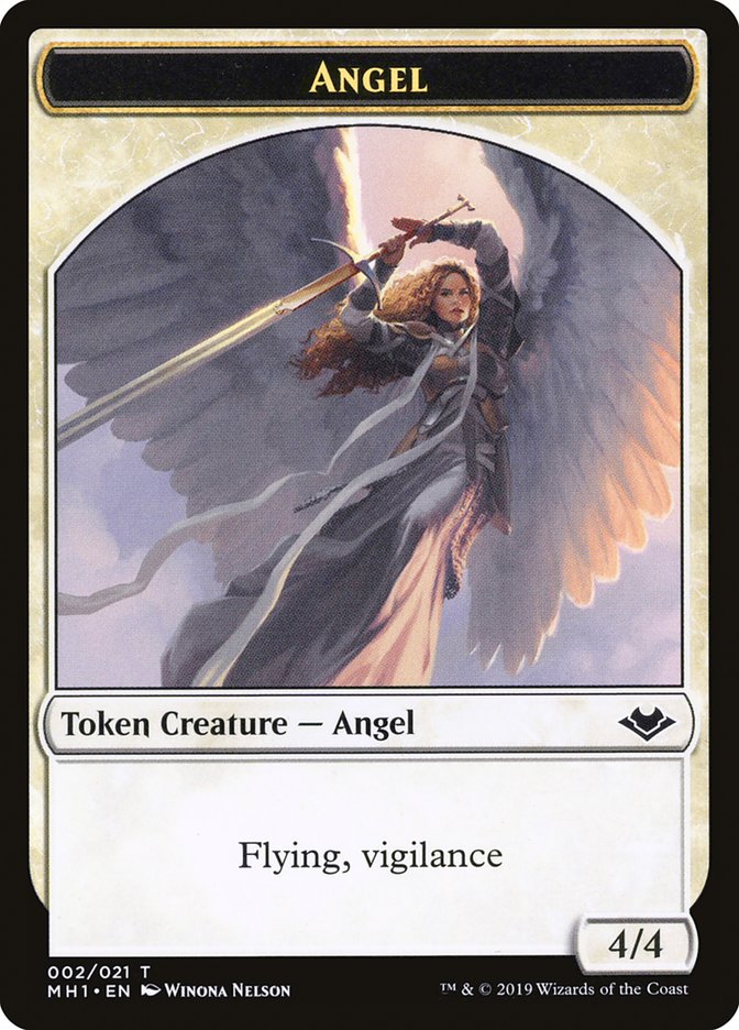 Shapeshifter (001) // Angel (002) Double-Sided Token [Modern Horizons Tokens] MTG Single Magic: The Gathering    | Red Claw Gaming