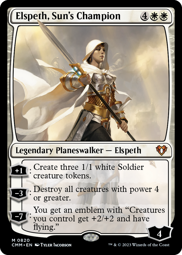 Elspeth, Sun's Champion [Commander Masters] MTG Single Magic: The Gathering    | Red Claw Gaming