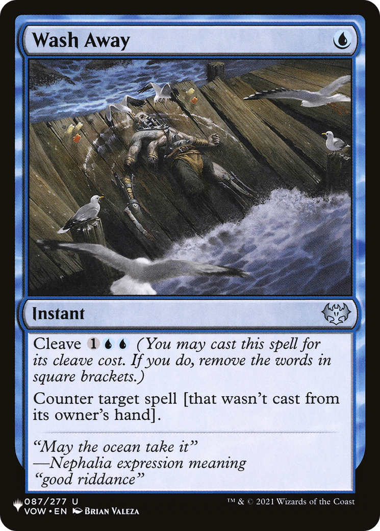 Wash Away [The List Reprints] MTG Single Magic: The Gathering    | Red Claw Gaming