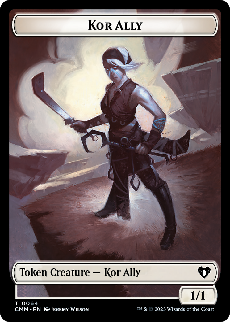 Wall // Kor Ally Double-Sided Token [Commander Masters Tokens] MTG Single Magic: The Gathering    | Red Claw Gaming