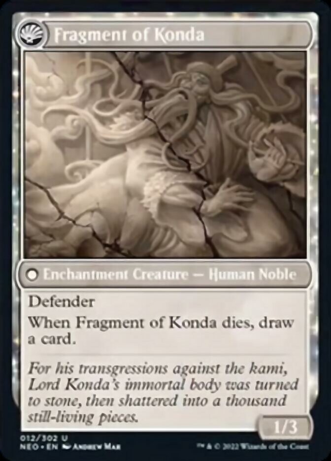 The Fall of Lord Konda // Fragment of Konda [Kamigawa: Neon Dynasty] MTG Single Magic: The Gathering    | Red Claw Gaming