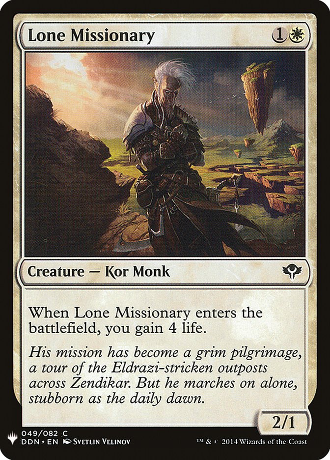 Lone Missionary [Mystery Booster] MTG Single Magic: The Gathering | Red Claw Gaming