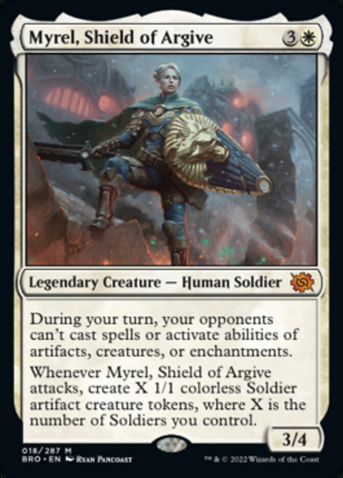 Myrel, Shield of Argive (Promo Pack) [The Brothers' War Promos] MTG Single Magic: The Gathering    | Red Claw Gaming