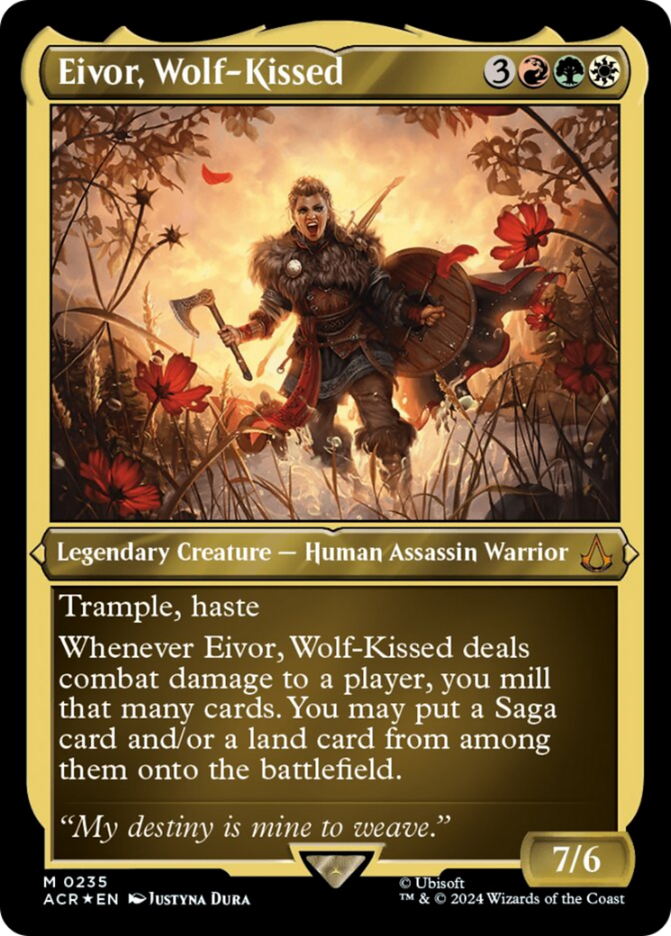 Eivor, Wolf-Kissed (Foil Etched) [Assassin's Creed] MTG Single Magic: The Gathering    | Red Claw Gaming