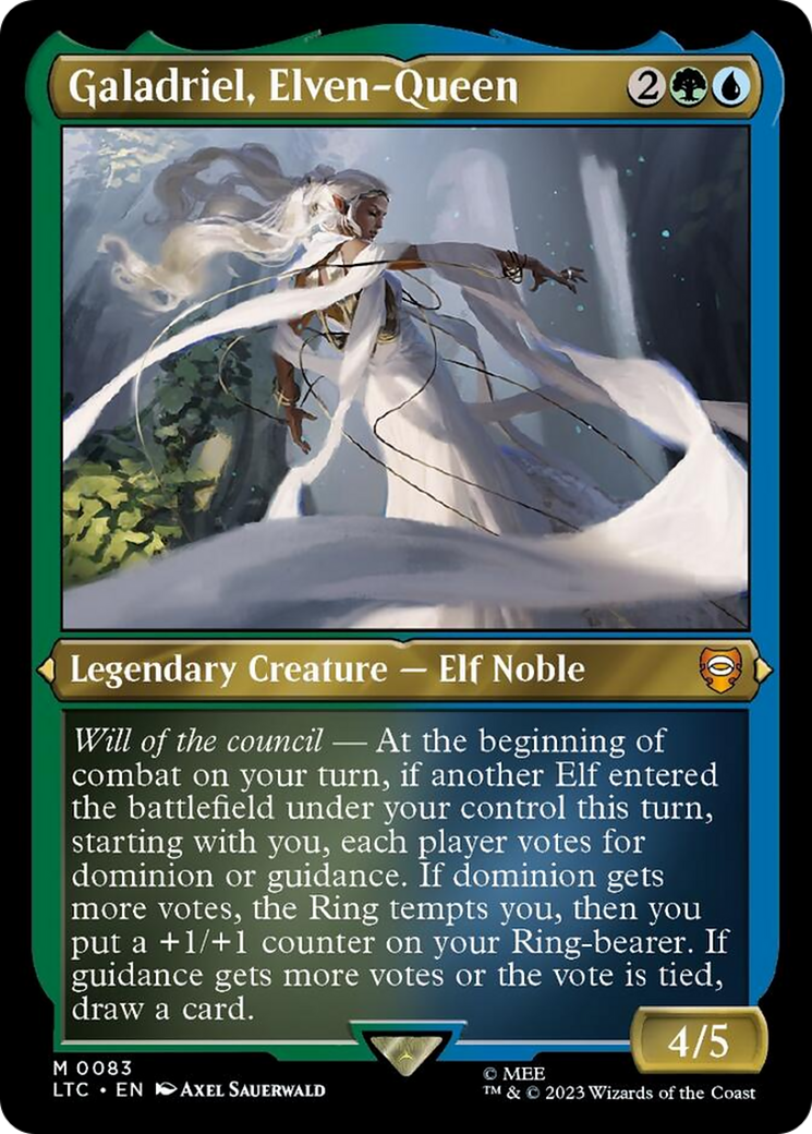 Galadriel, Elven-Queen (Display Commander) [The Lord of the Rings: Tales of Middle-Earth Commander] MTG Single Magic: The Gathering | Red Claw Gaming