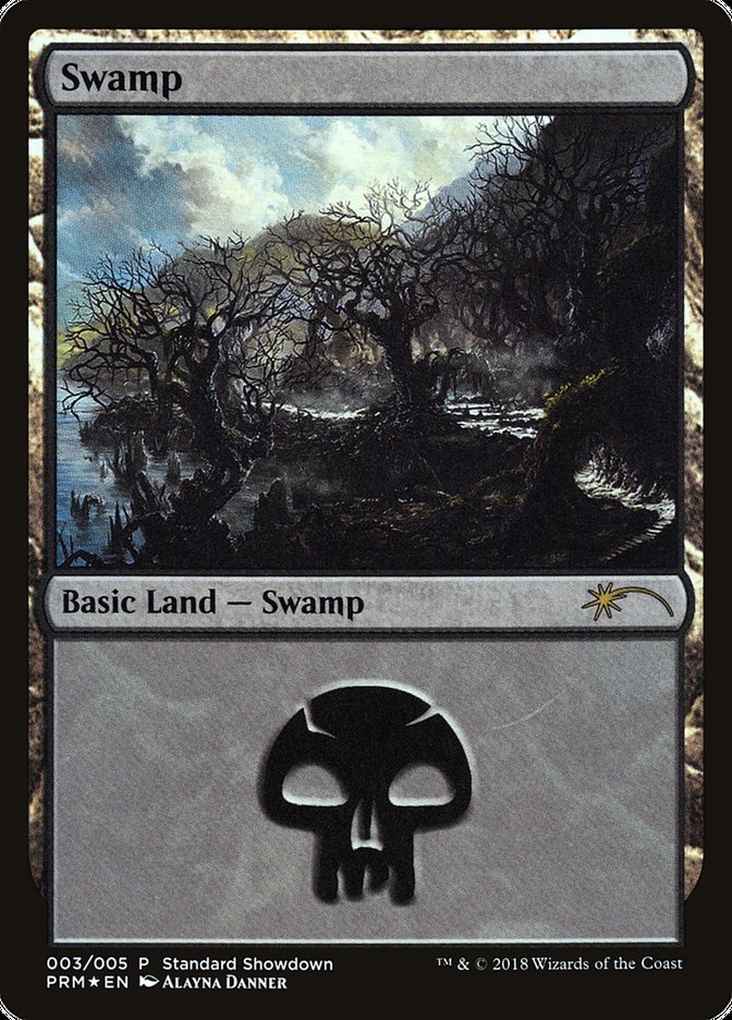 Swamp (Alayna Danner) [Standard Showdown Promos] MTG Single Magic: The Gathering    | Red Claw Gaming