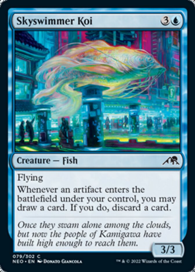 Skyswimmer Koi [Kamigawa: Neon Dynasty] MTG Single Magic: The Gathering    | Red Claw Gaming