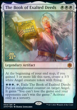 The Book of Exalted Deeds [Dungeons & Dragons: Adventures in the Forgotten Realms Prerelease Promos] MTG Single Magic: The Gathering | Red Claw Gaming